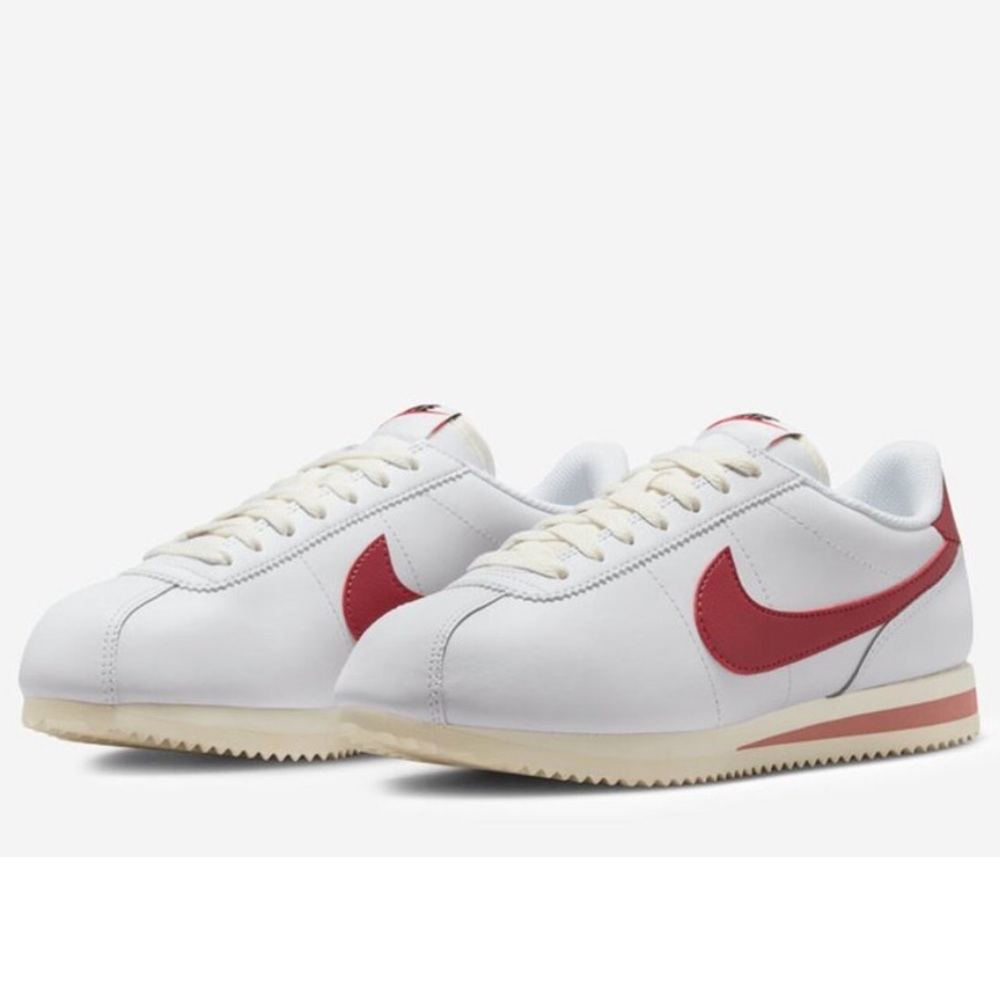 Nike Cortez Leather Sneakers Women's 10 Red Stardust Sail Cedar w/ original box